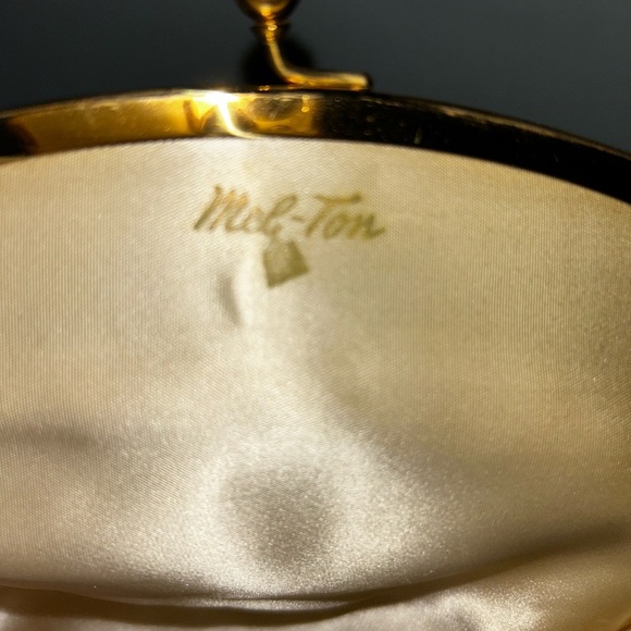 Vintage Gold evening bag 2piece set - Picture 5 of 8